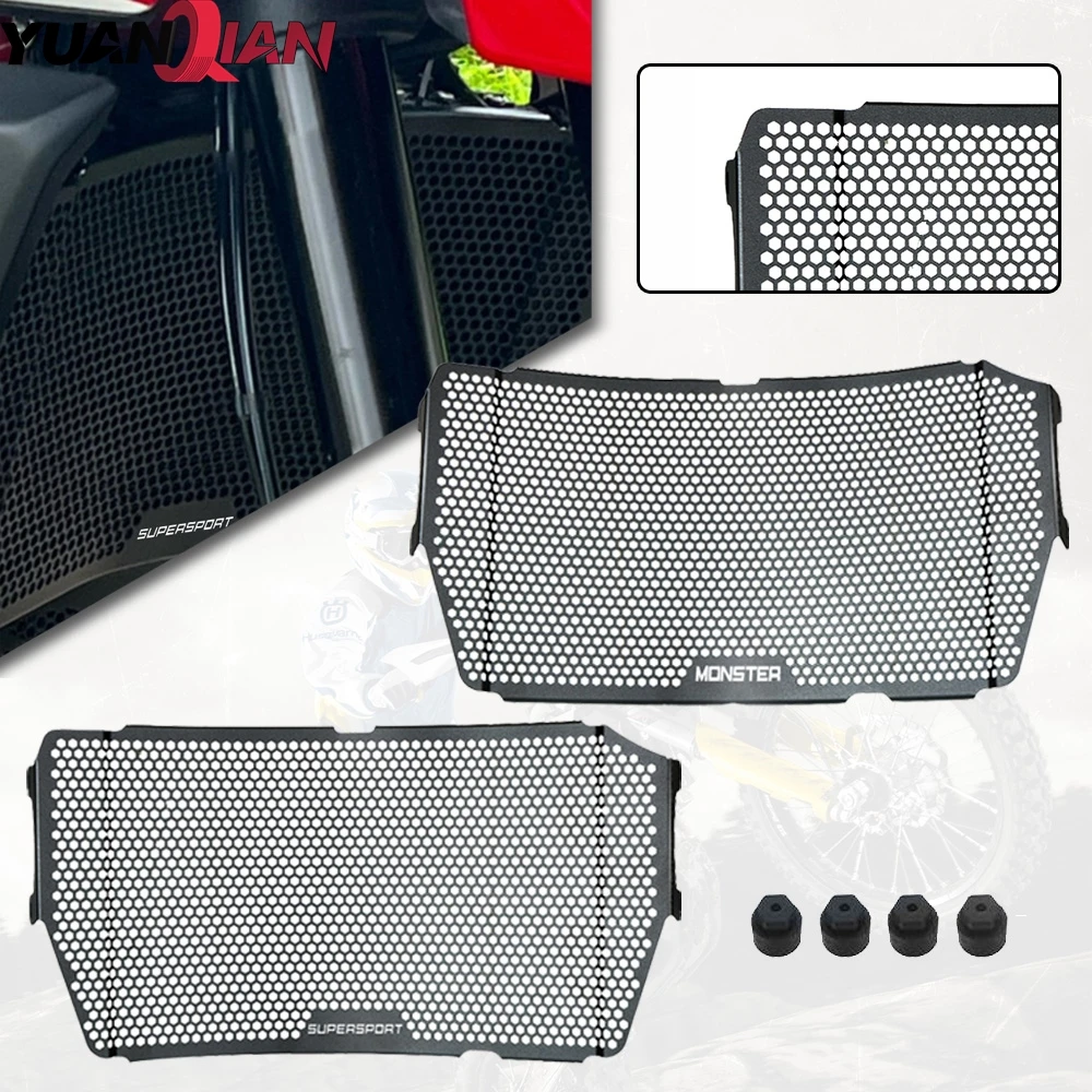 

2017-2026 FOR Ducati Hypermotard 950 Monster 821 1200 SuperSport 939 950 Diavel 1260 Motorcycle Radiator Guard Grille Protector