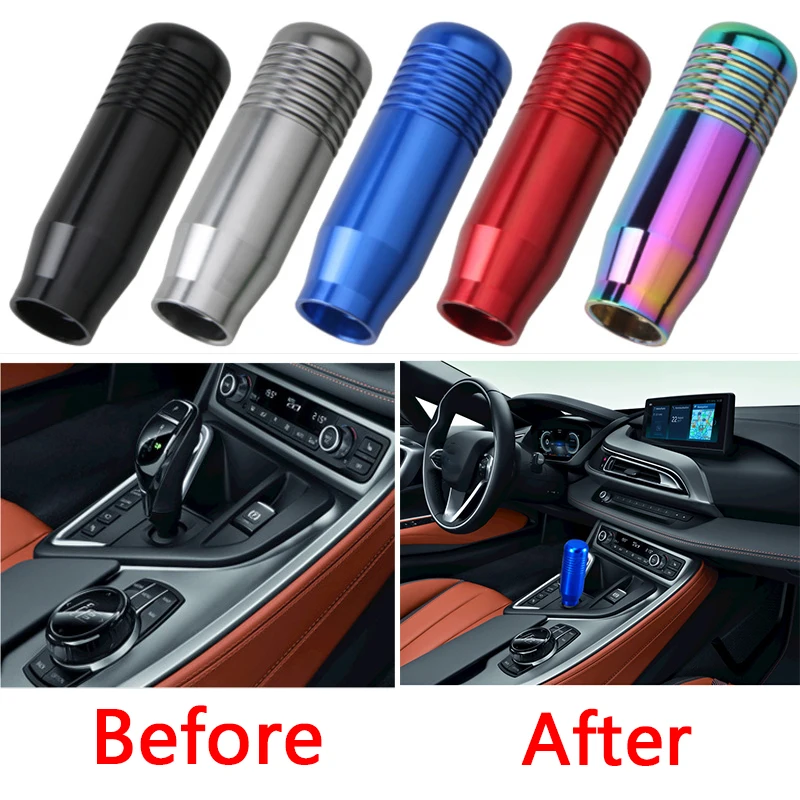 Stylish 8.5CM Car Aluminum Manual Gear Shift Knob Stick Manual Transmission Gearstick Lever Shifter Knob Auto Accessories