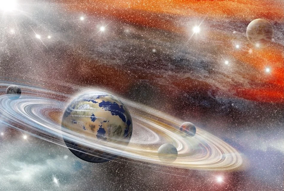 Universe Space Station Photography Backdrop Baby Birthday Party Decor Portrait Photographic Background Props Photo Wallpaper