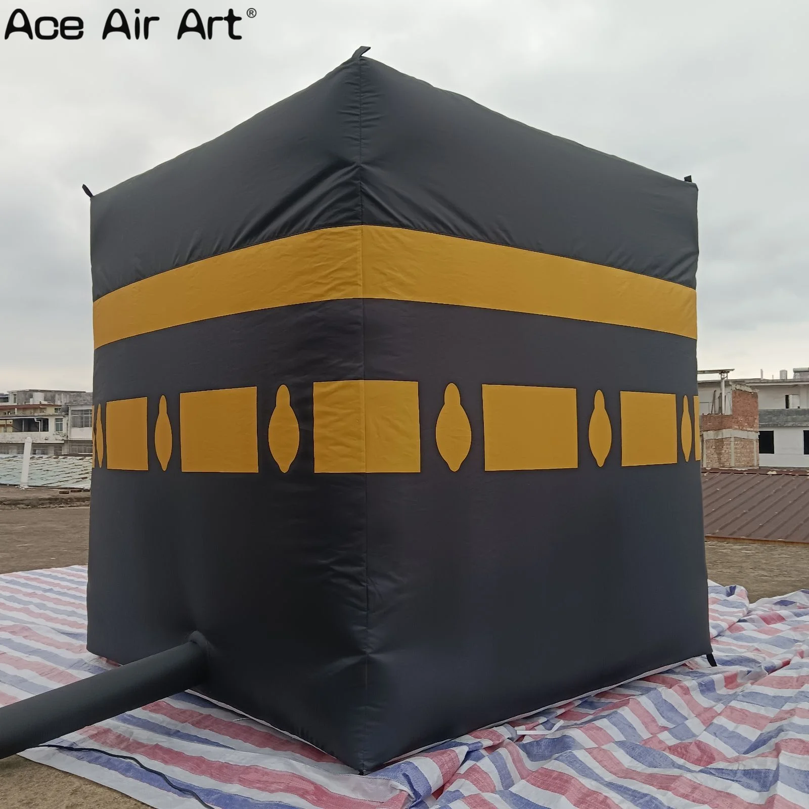 야외 이벤트 및 모임을 위한 맞춤형 텐트 풍선 돔 커버, 이슬람 축제 및 축하를 위한 거대한 풍선 Kaaba