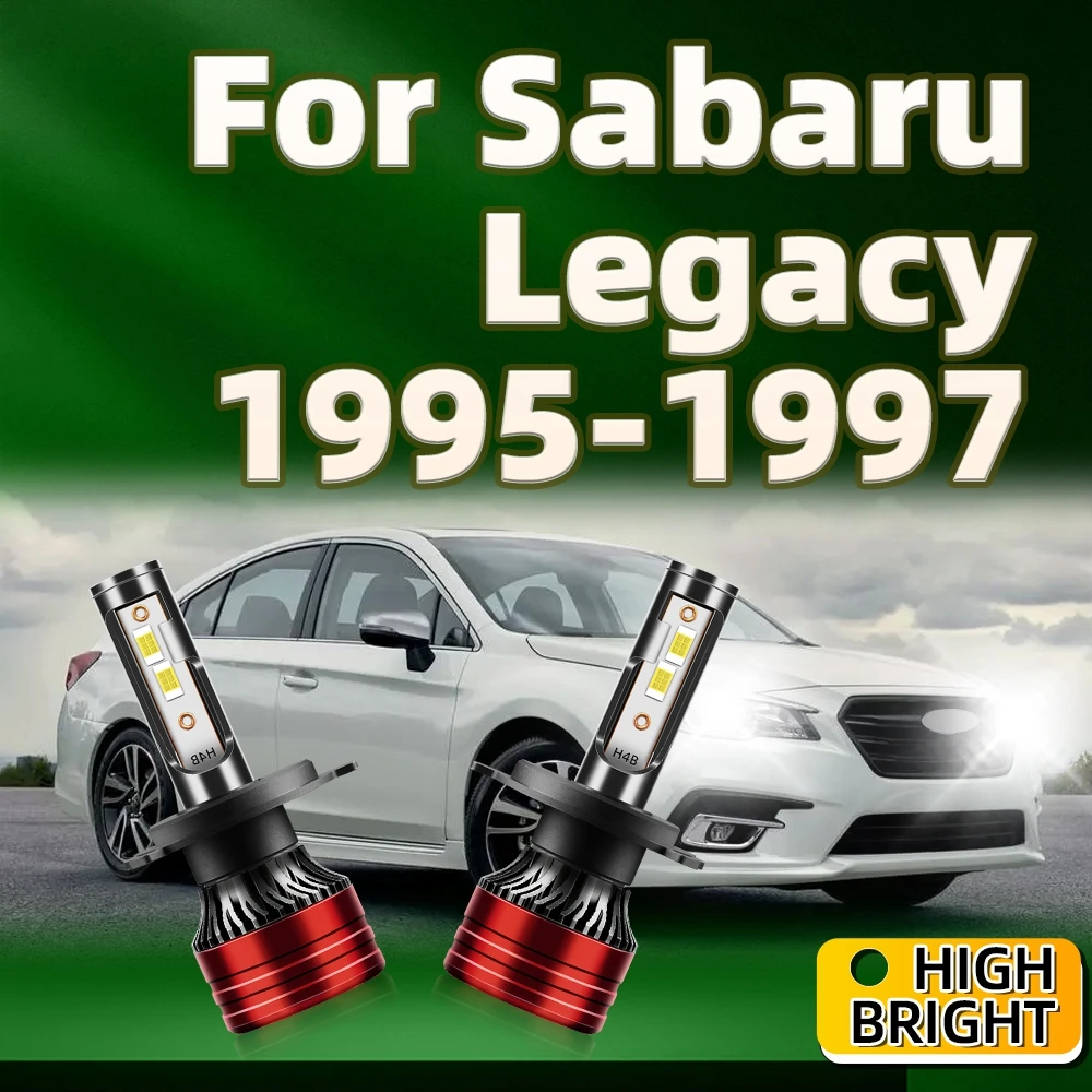 2Pcs 30000LM Turbo LED Headlight H4 6000K Car Light Bulbs HIgh Quality CSP Chip For Sabaru Legacy 1995 1996 1997