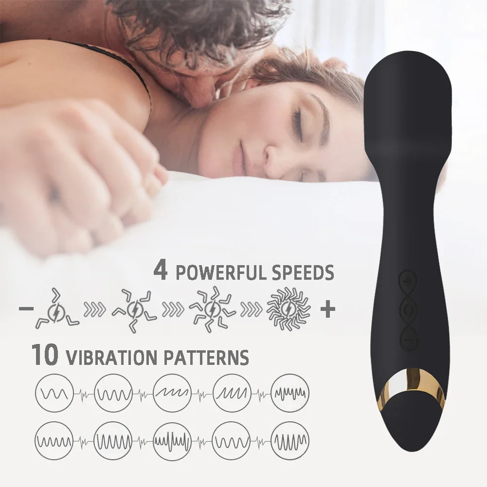 لعبة الجنس 10 طرق 4 سرعات قوية الاستمناء AV ماجيك هزاز البظر محفز منتجات جنسية المثيرة الكبار الجنس لعب للمرأة