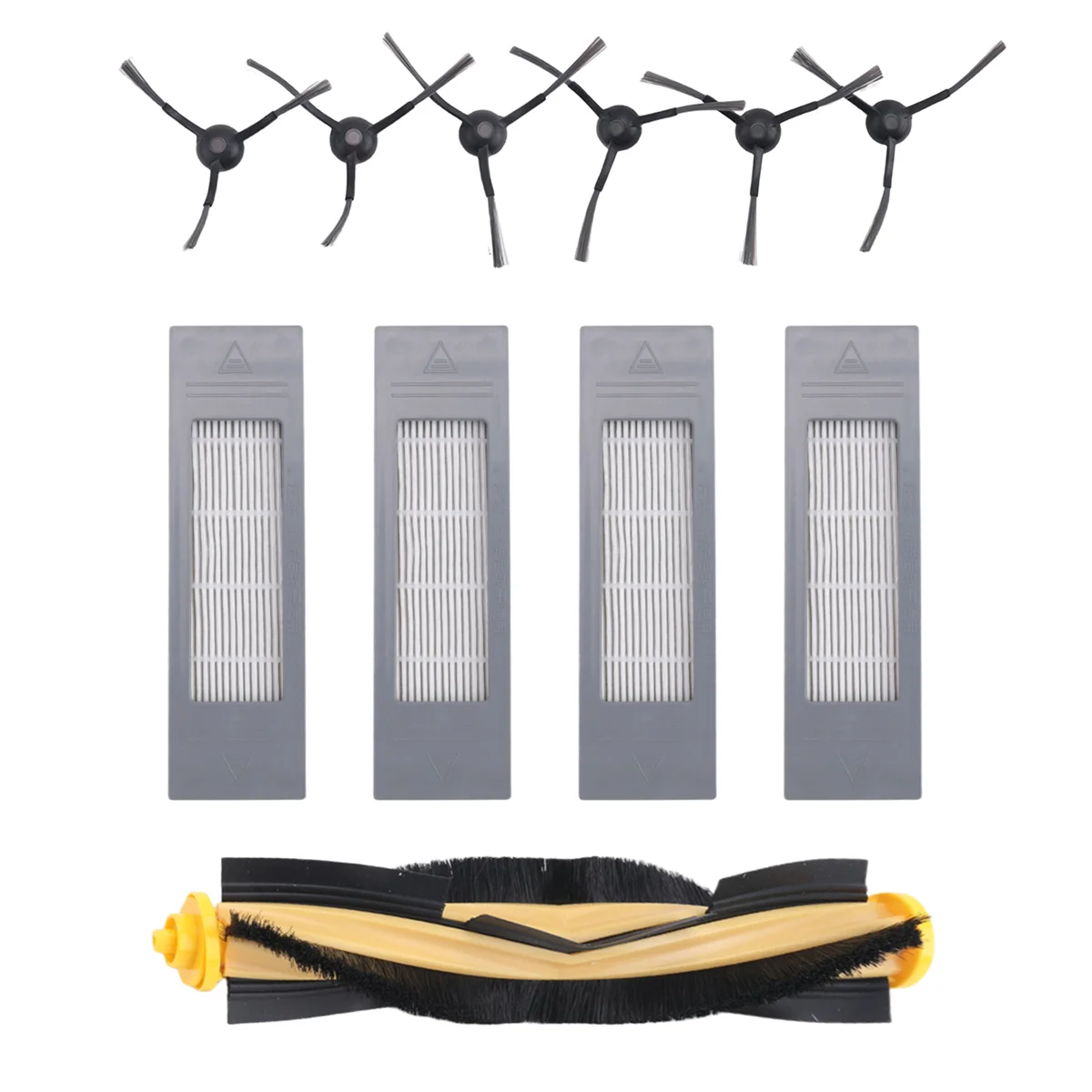 ATP280-Accessories for N8 T8 1 Main Brush 4 Filters 6 Side Brushes for T8 N8 Ozmo 950 920 Replacement