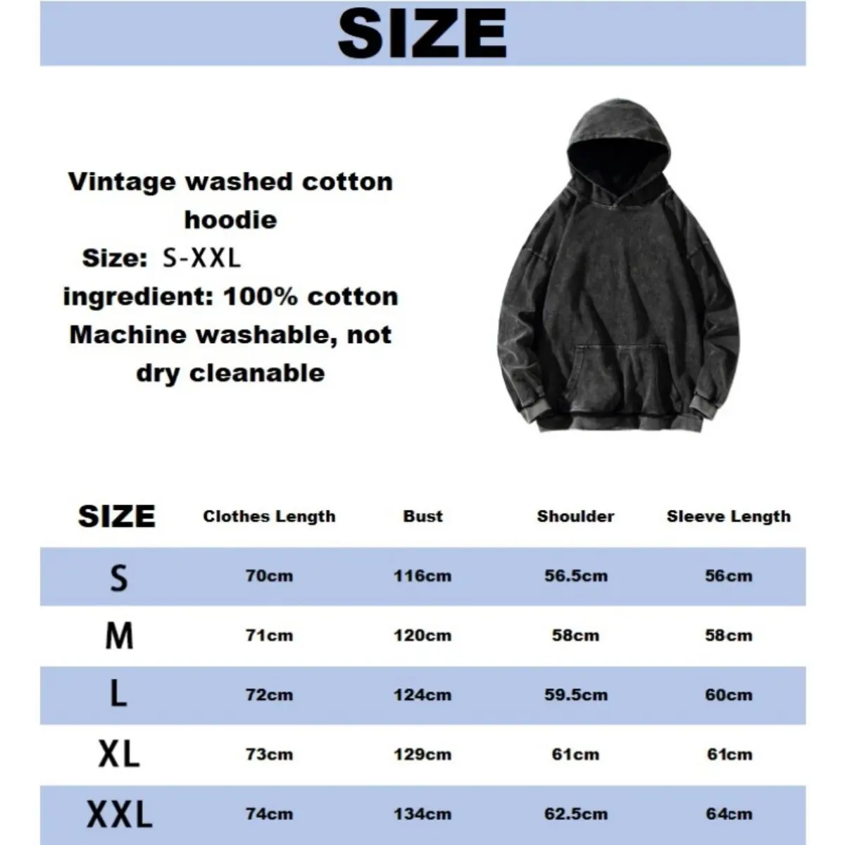 اضغط على 23 الظهر للرجال والنساء، سترة بغطاء للرأس وأكمام طويلة وفضفاضة