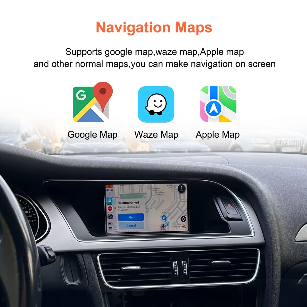 Bonroad DAB+ Carplay Android Auto Nachrüstmodul für Audi MMI 3G A4 B8 A5 S4 S5 Q5 2009-2015 Airplay Mirror Link Interface Box – Detail 11