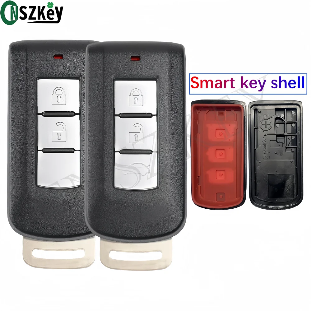 CNSZKEY GHR-M013 GHR-M014 Smart Car Remote Control Key Shell For MITSUBISHI ASX Outlander Sport Pajero Shogun Montero Lancer RVR