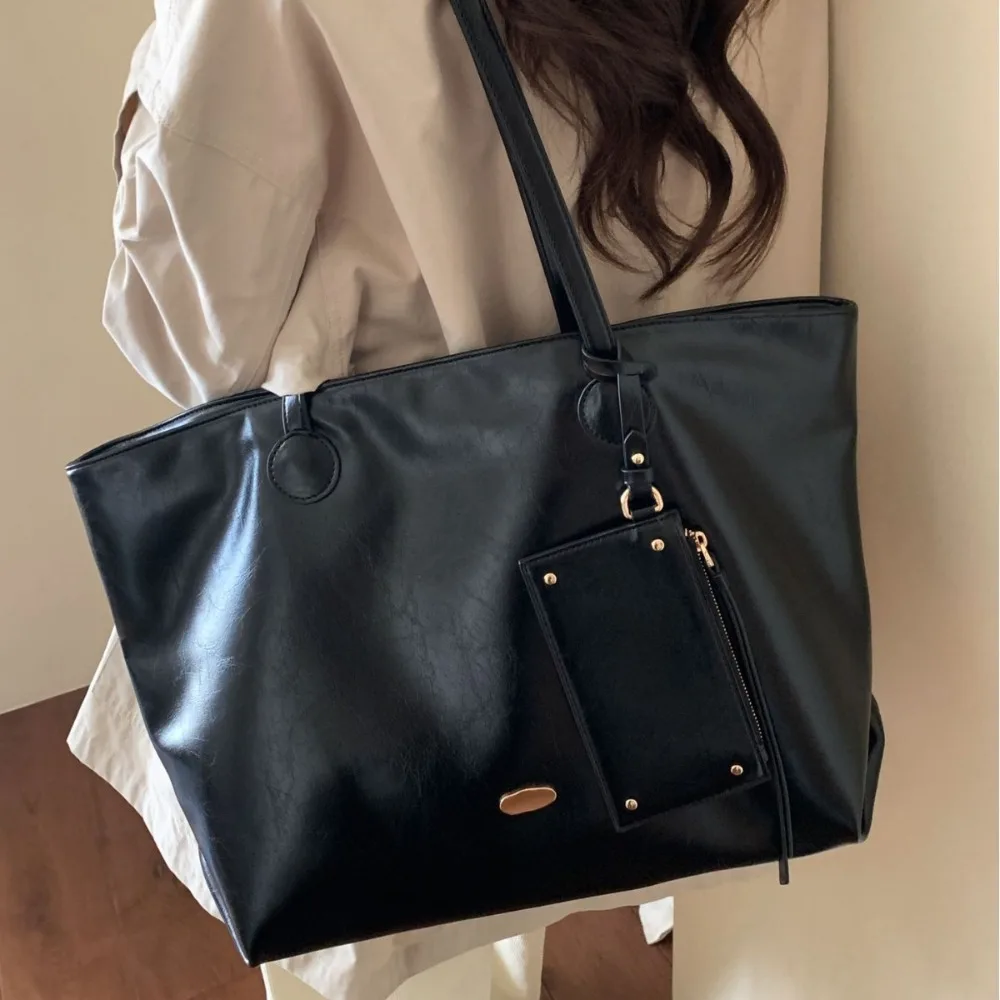 

Large-capacity handbag bag women's 2025 summer new Korean version simple shoulder underarm bag casual commuter tote bag