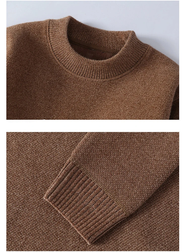 Autumn Fashion Sweater Male Pullover Men's Streetwear Casual Knit Men's Jumpers Spring Sweat-shirt Men Clothing Solid Color