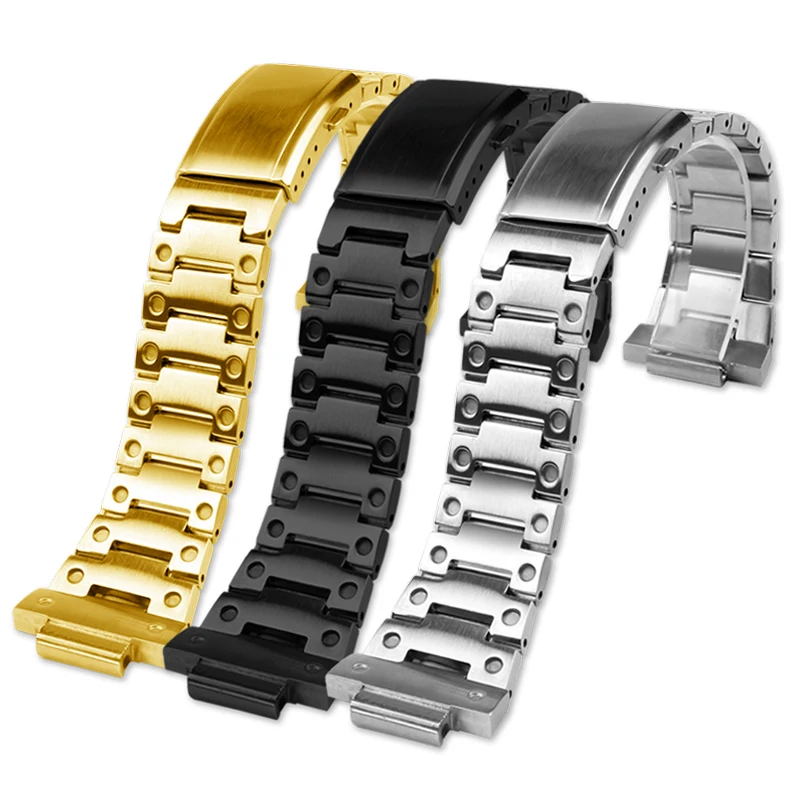 DW-5600 Metal Watchband For Casio GW-B5600 DW5600/M5610/GA2100 Stainless Steel watchband watch band metal men's strap Bracelet