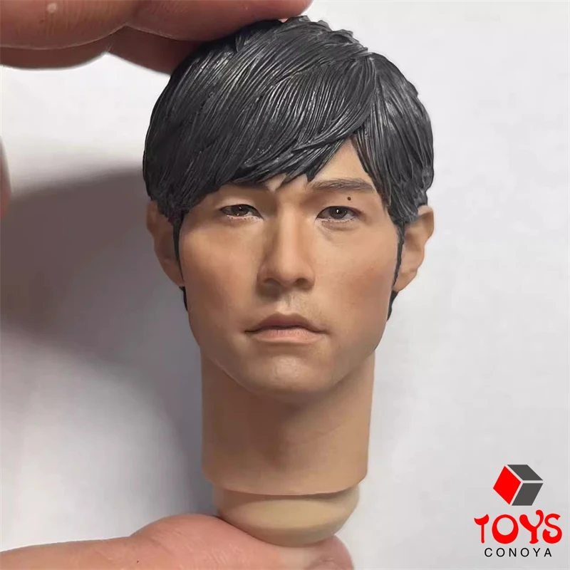 Sculpture de tête en PVC de chanteur asiatique Jay Chou, échelle 1/6, modèle adapté aux poupées de corps de soldat masculin de 12 pouces