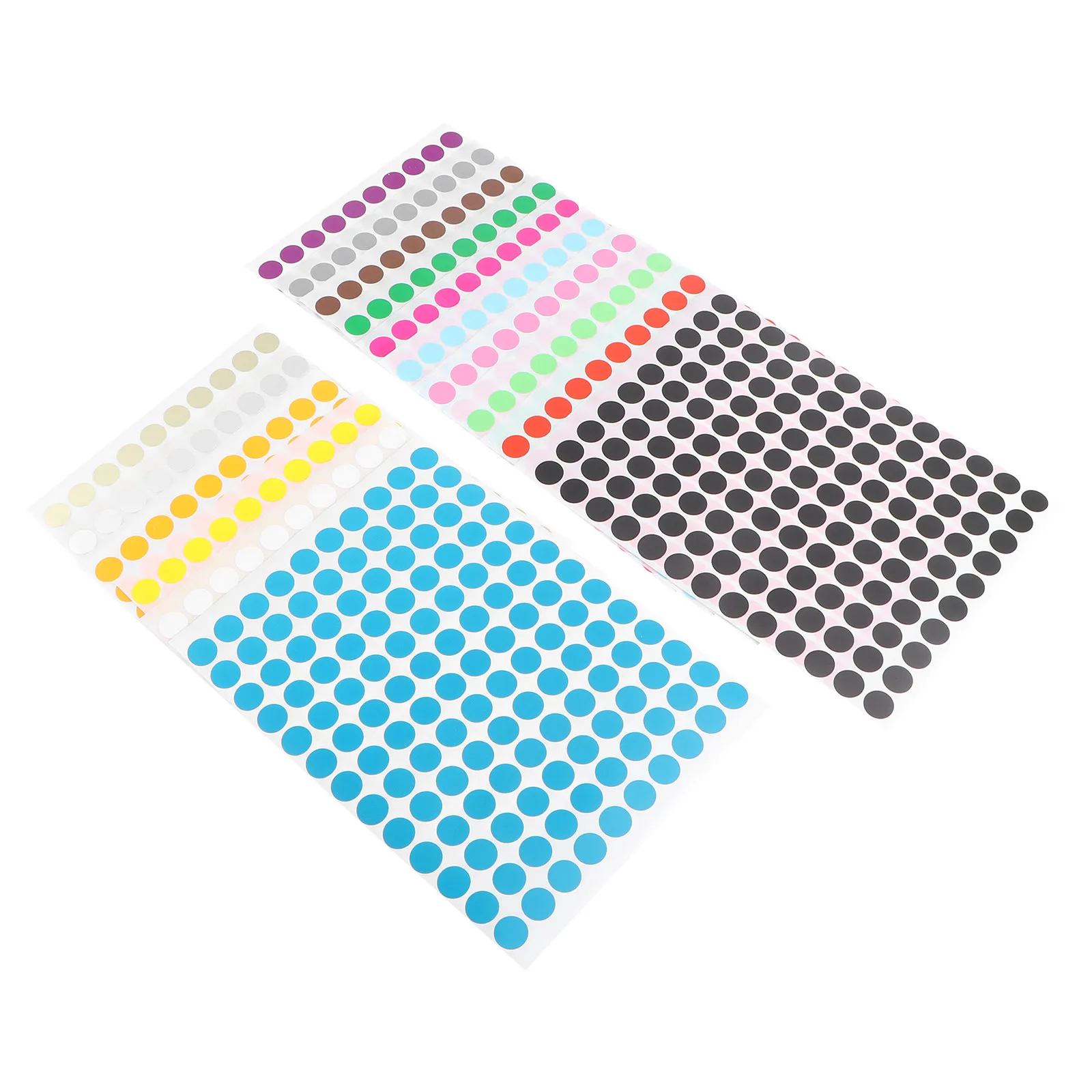 

16 Sheets 13Mm Colorful Dot Design Round Adhesive Label Stickers for Gifts Packaging Cards Balloons Party Decor Writing Surface