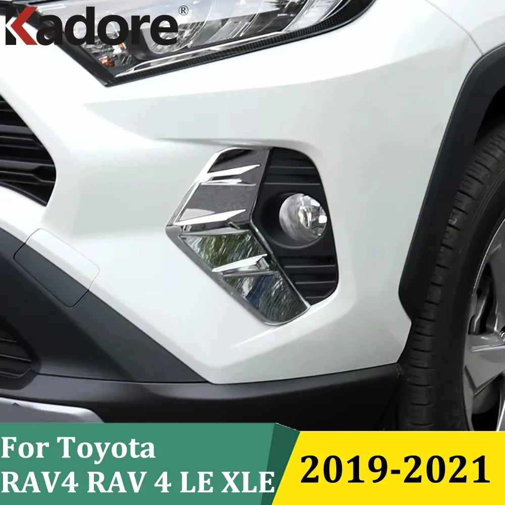 

Для Toyota RAV4 RAV 4 (ограниченный LE XLE 2019-2021) передняя противотуманная фара, отделка бровей, противотуманная фара, полоски для век, автомобильные аксессуары