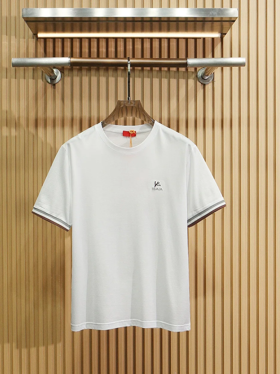 Casual Short Sleeve round Neck Cotton T-Shirt Men's Premium Item Summer 2026 Trendy Brand Classic Style Standard Fit Tshirt