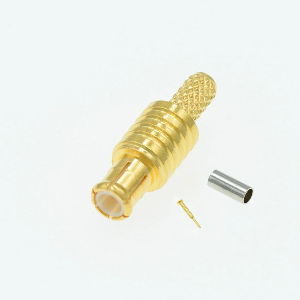 

100pcs MCX Male Plug Crimp RG174 RG316 LMR100 RF Connector