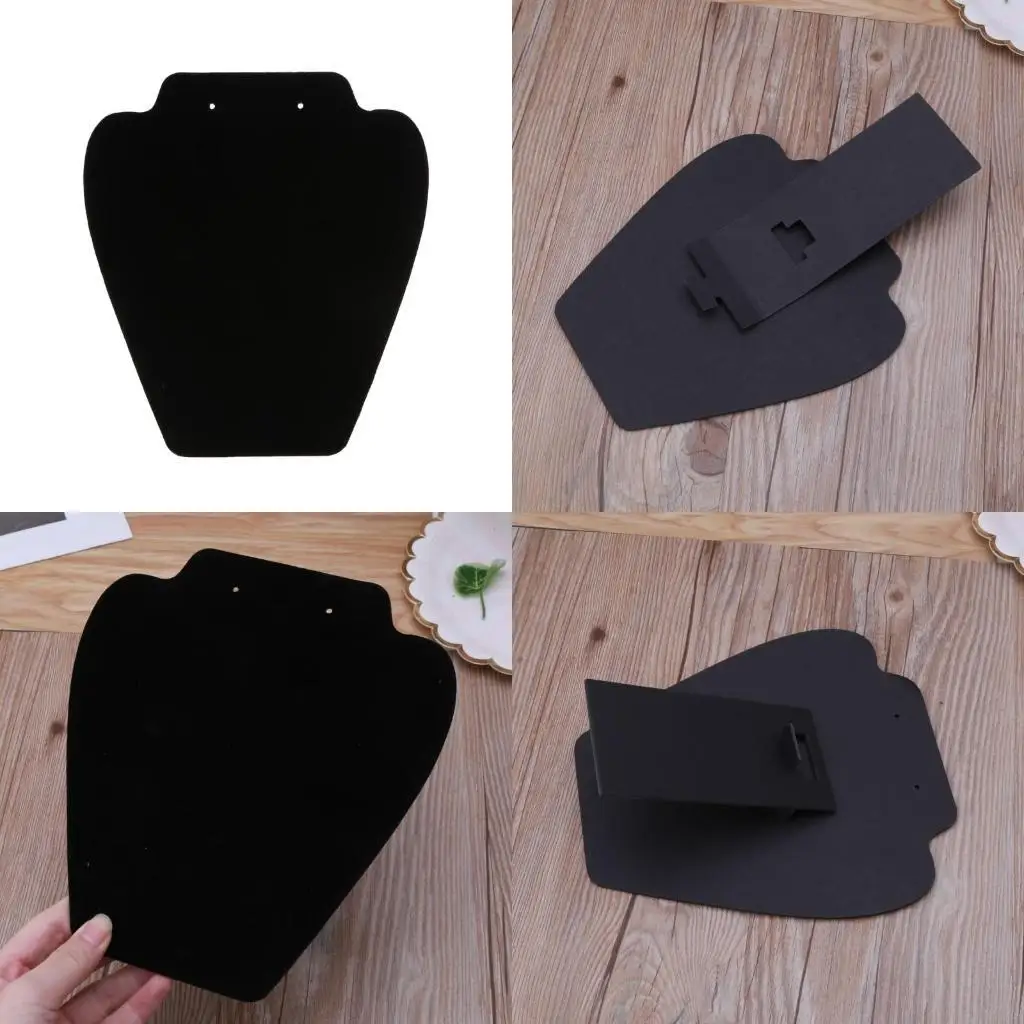 

R1WE Display Stands Black Easel Necklace Earing Showcase Reinforced Bracket
