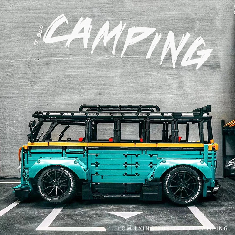 Nieuwe Creativiteit Rc Camper Van T2 Bouwstenen Assembleren Moc Idee Technische Auto Mpv Bricks Speelgoed Voor Jongens Verjaardagscadeau set