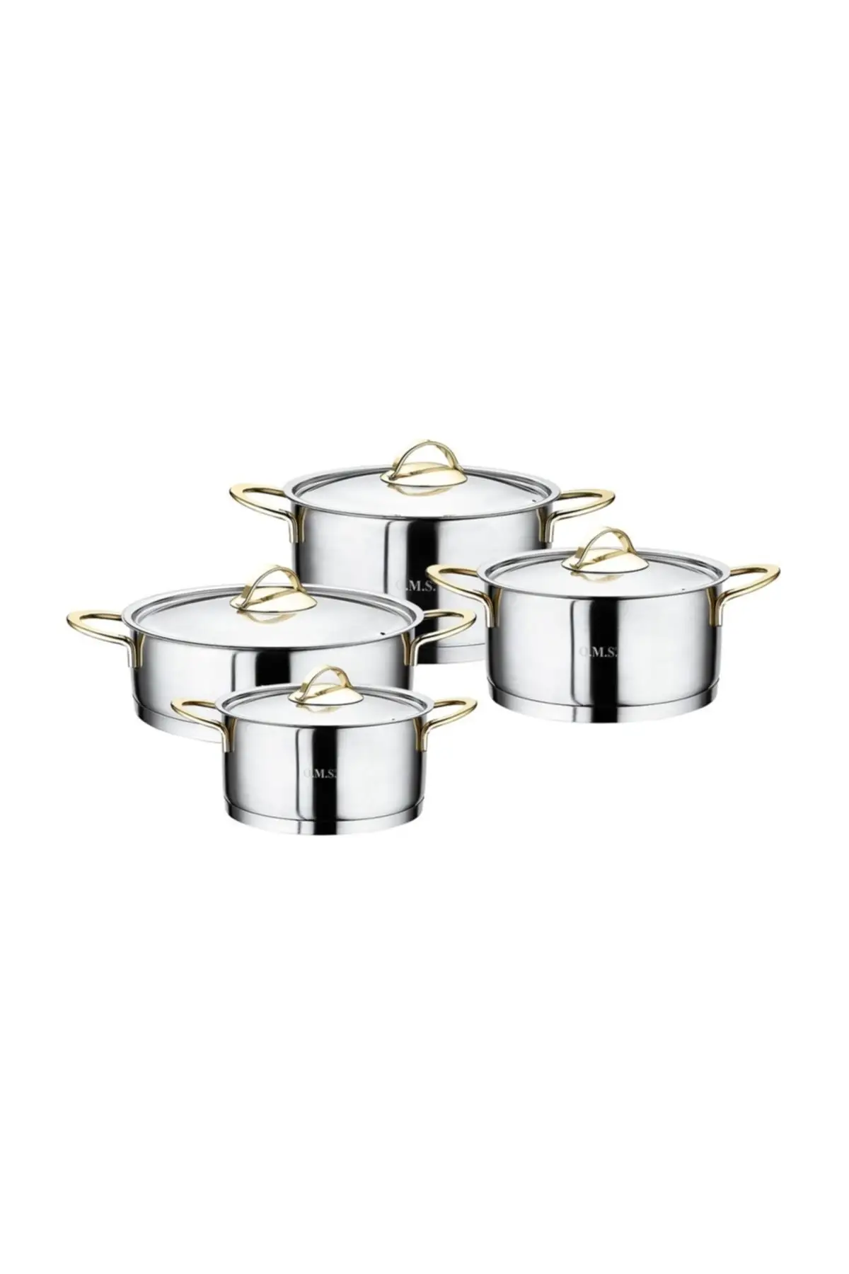 

DOLBOVI 1012.08 Gold 8 piece cylinder Cookware Set Cookware Set Cookware Set