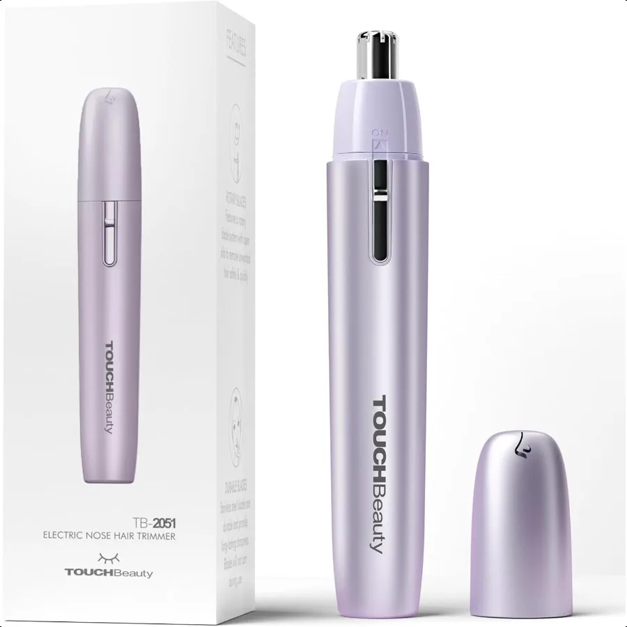 

TOUCHBeauty Battery Powered Ear and Nose Hair Trimmer for Women Portable Battery Powered Trimmer Mini Painl Design for Sensitiv