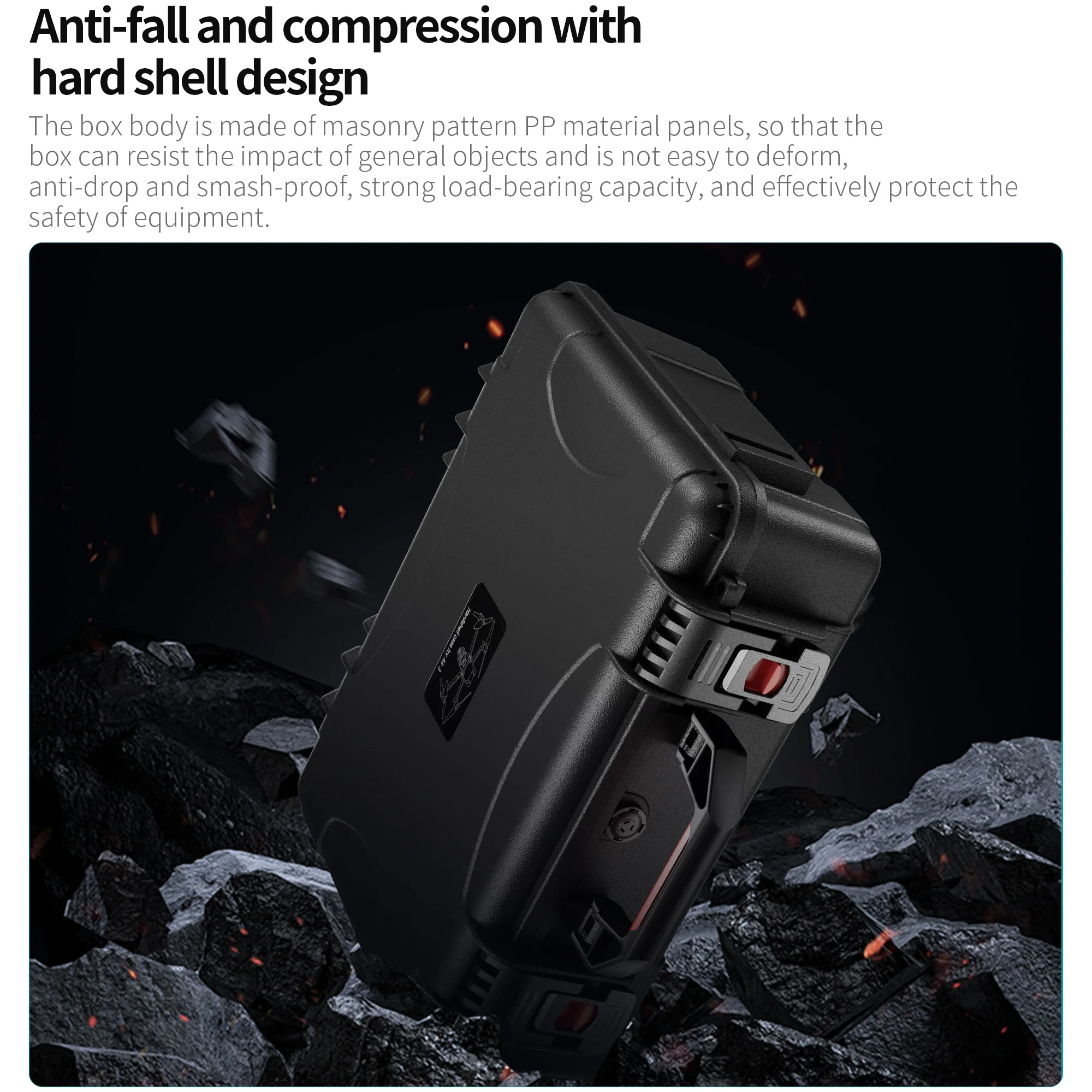 STARTRC DJI Air 3 Accessories Hard Carrying Case Waterproof Storage Box Portable Suitcase with DJI RC 2/RC-N2 Remote Controller