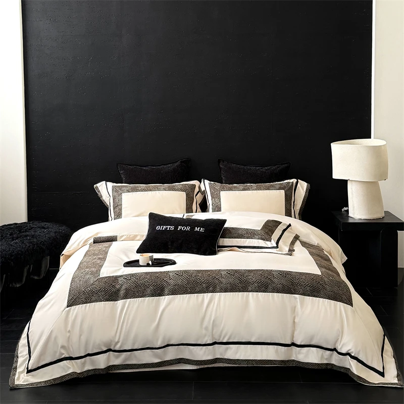 1000TC Egyptian Cotton Luxury Queen King Size Hotel Style Bedding Set Duvet Cover Bed Sheet Pillowcases Home Textiles 4Pcs