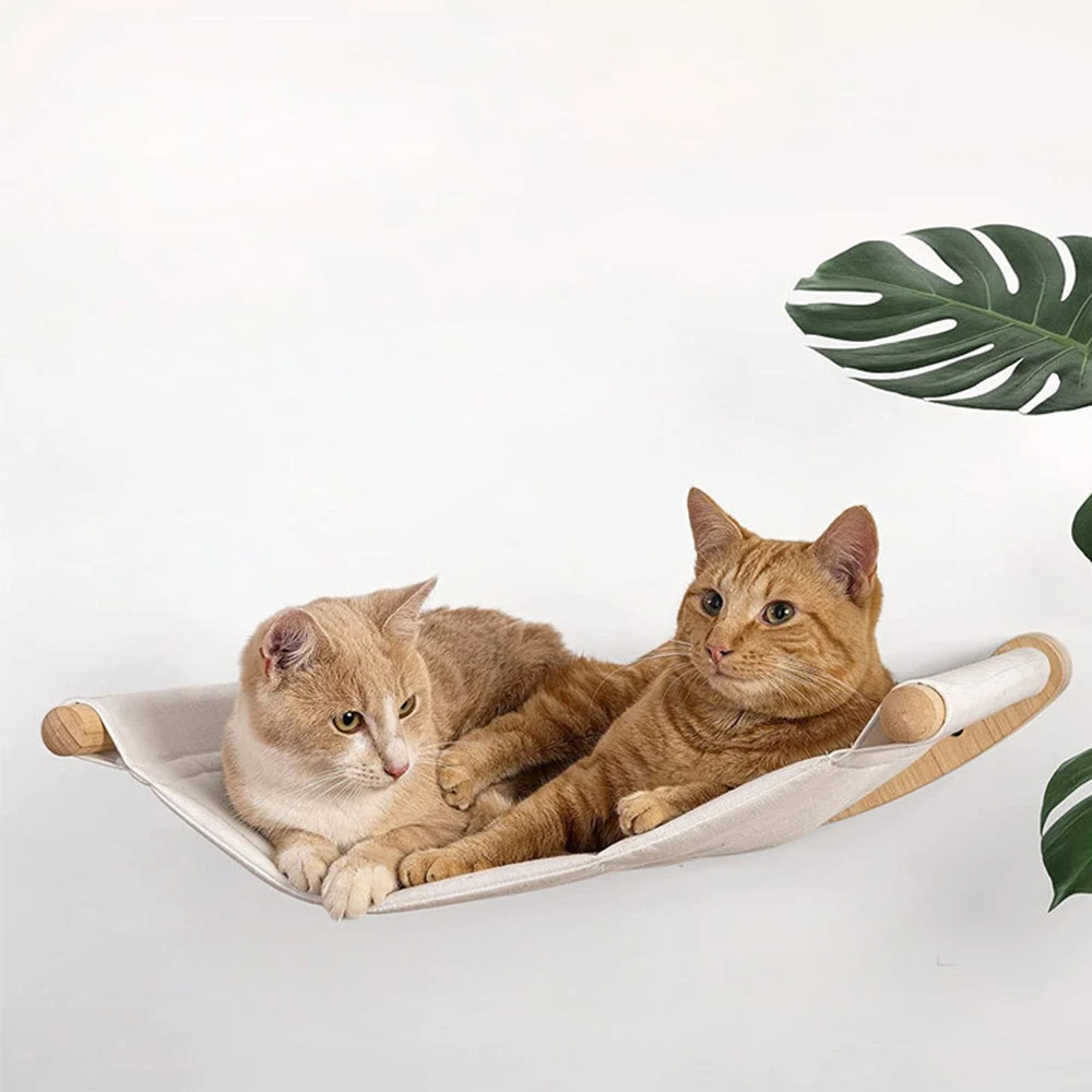 Wall-mounted Cat Climbing Bed Kitten Rest Activities Sisal Cat Scratching Post Sharpening Claw Training Indoor Cat Furniture