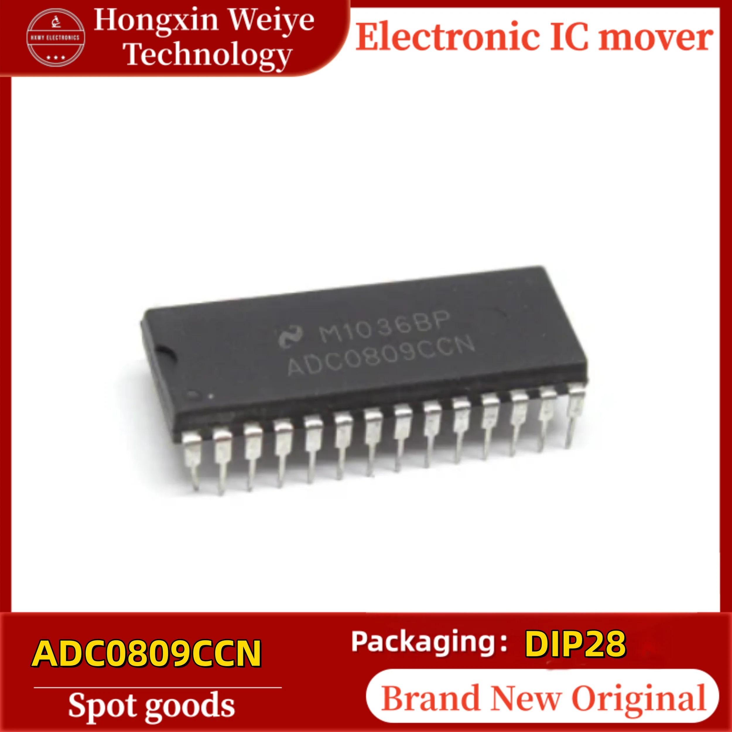5/10 PCS ADC0809CCN ADC0809 DIP-28 6-Bit Analog to Digital Converter ADC Brand New In Stock