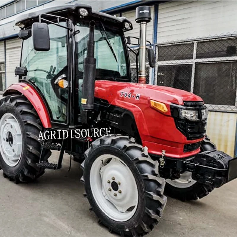 Equipamento de maquinaria agrícola feito na China, 4WD, 25, 30, 40, 50, 60, 70, 80, 90, 100, 120, 130, 140, 150, 180HP, trator 4x4