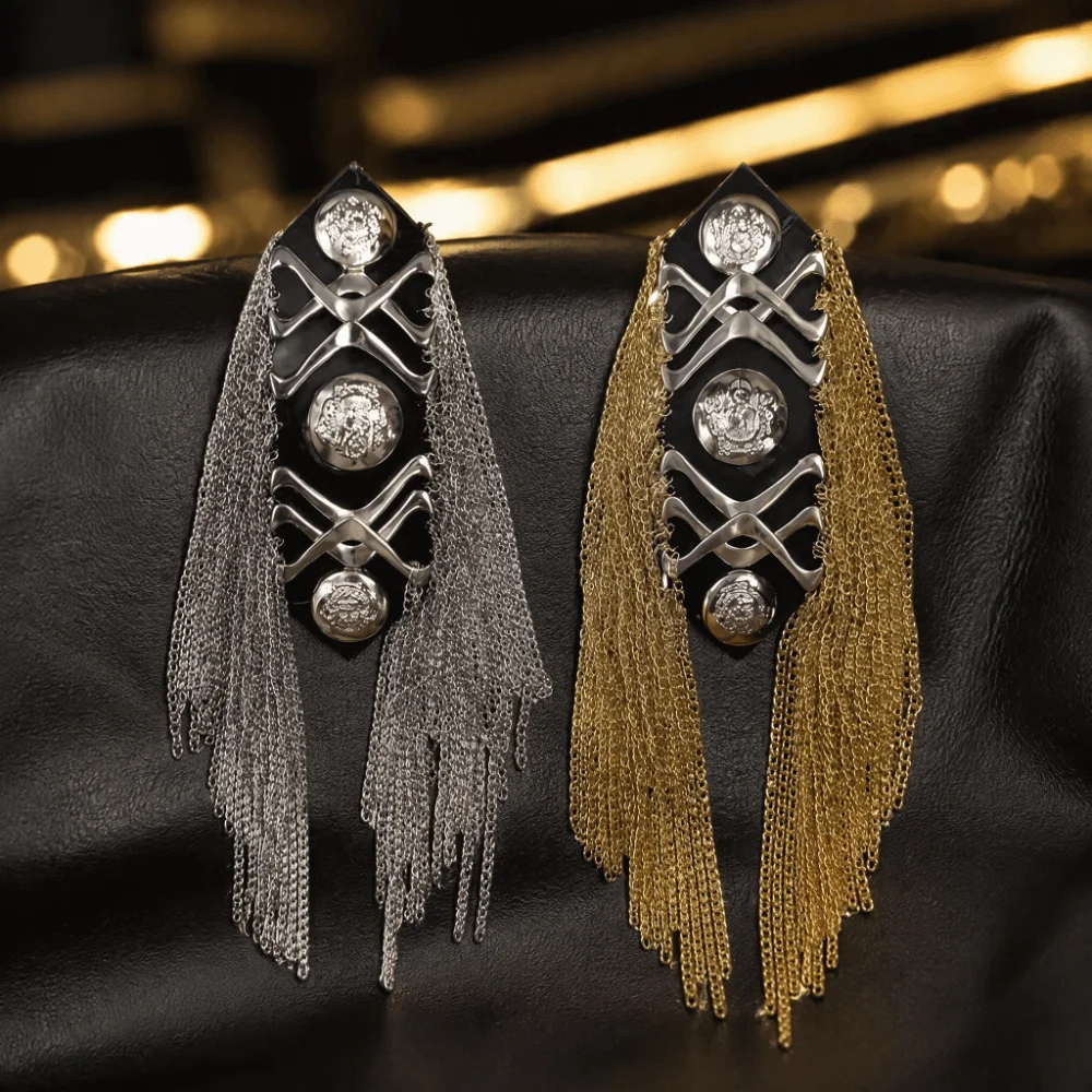 Classic Tassel Epaulettes Fancy Looks Group Uniform Collocations Shoulder Board Formal Event Dress Dynamic Visual Effects
