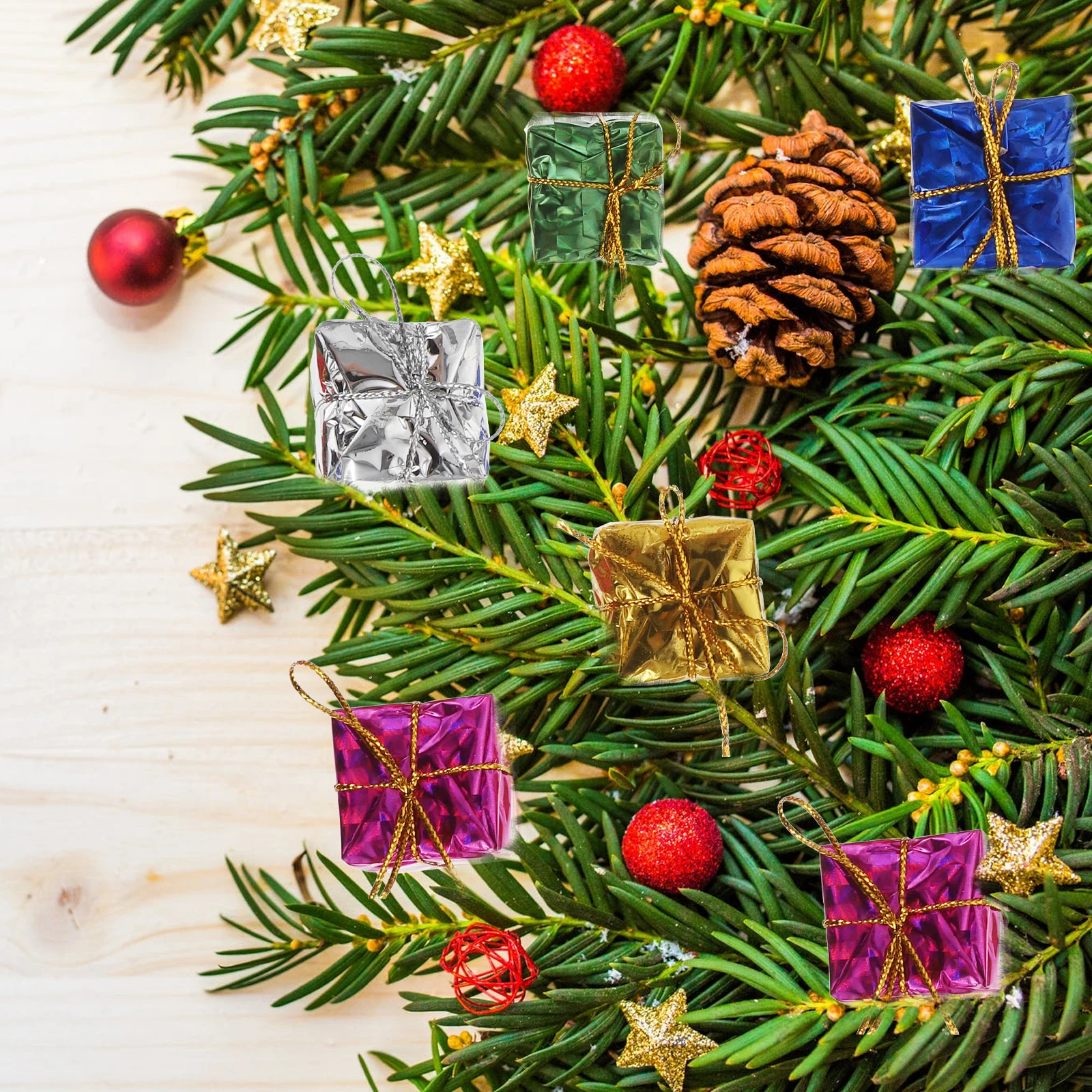 

72 Pcs Christmas Xmas Tree Hanging Ornament Creative Pendants Accessories Decoration