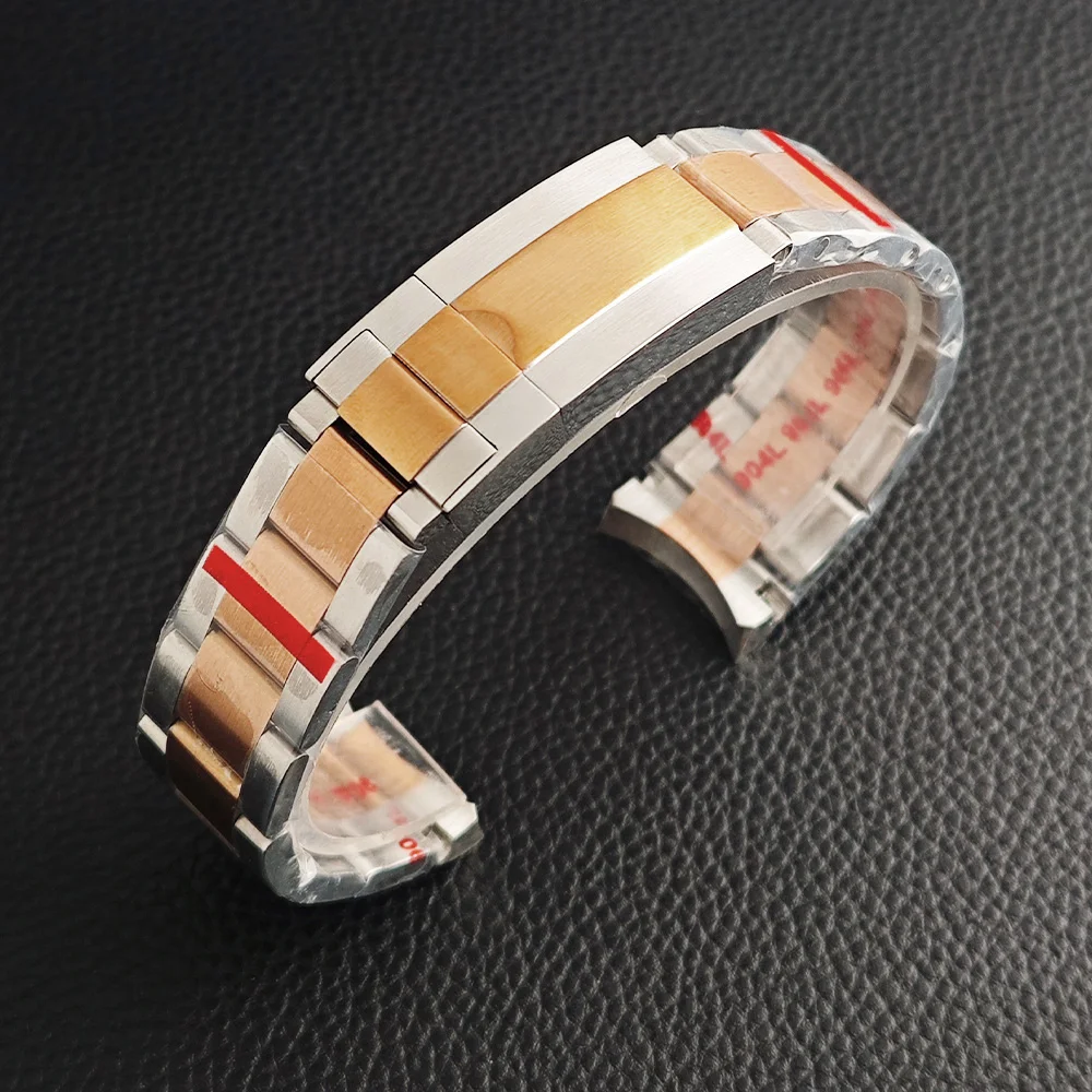 High Quality 316L Watch Sub Strap 20mm Gold/Rose Matching Watch/Case Replacement Bracelet Watch Accessories Watch chain