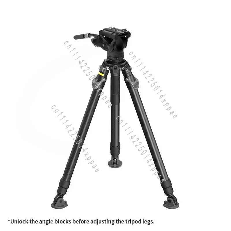155cm Pineta Peak Carbon Fiber One Step Photo Video Tripod High Payload 75mm Bowl Low Angle Central Shaft Column