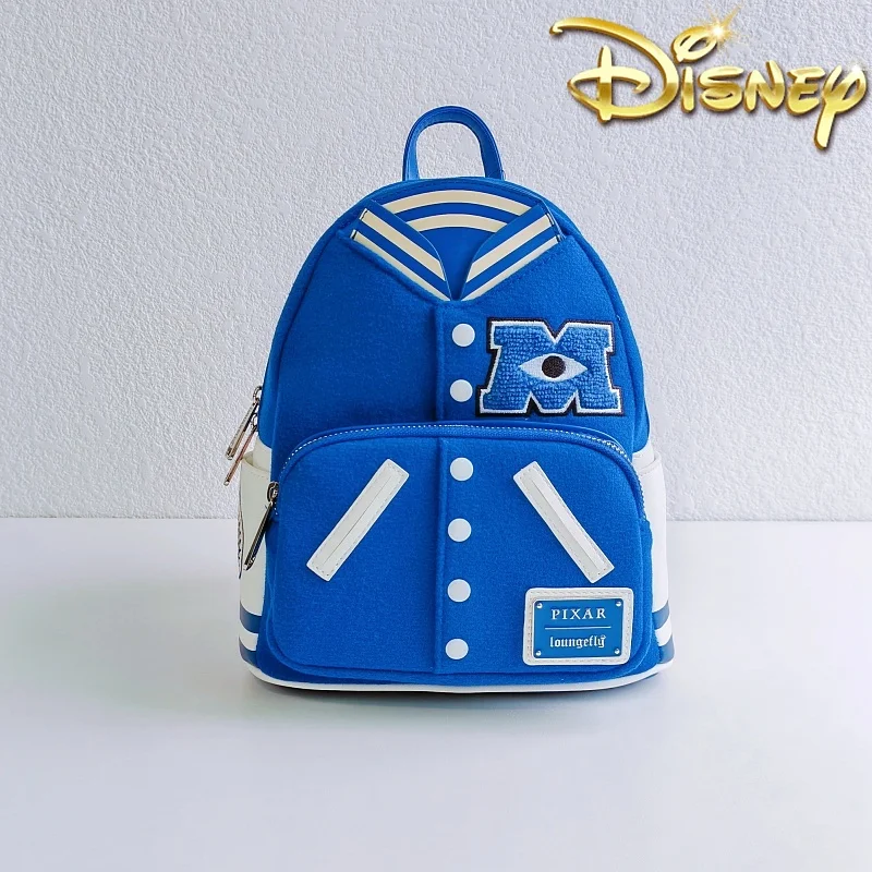 Loungefly Disney Pixar Cartoon Backpack Monsters University Baseball Uniform Backpack Cute Boy Backpack Elementary School Bag