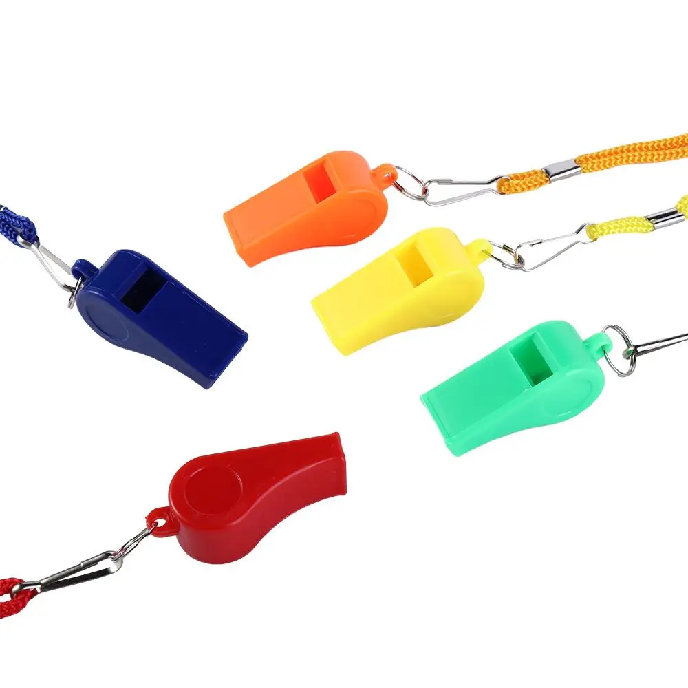 Hot sale Soccer Professional Football Cheer Sports With Lanyard Whistle Cheerleading Tool Referee Whistle Outdoor Survival Tool