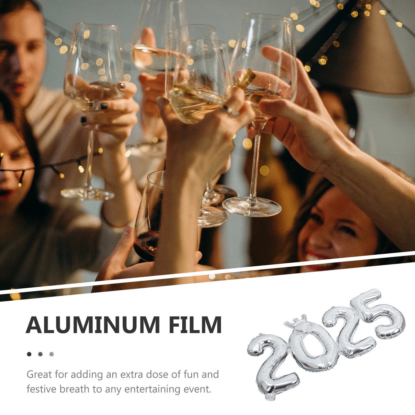 

1 Set 2025 New Year Aluminum Film Balloons Party Supplies Decorations Balloon For Celebration Festival Graduation 2025 Balloons