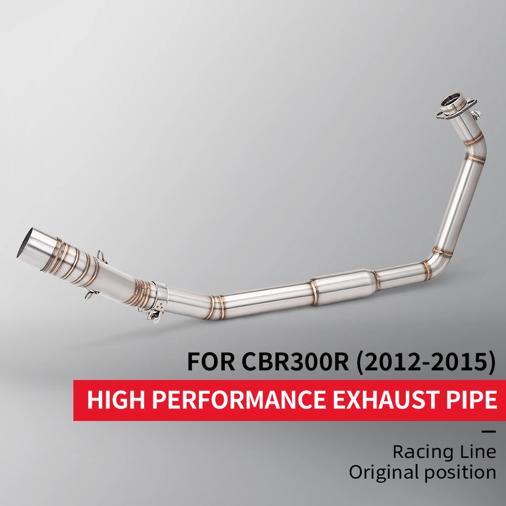 For CBR300R motorcycle full system exhaust stainless steel exhaust pipe modified tail section 2012-2015