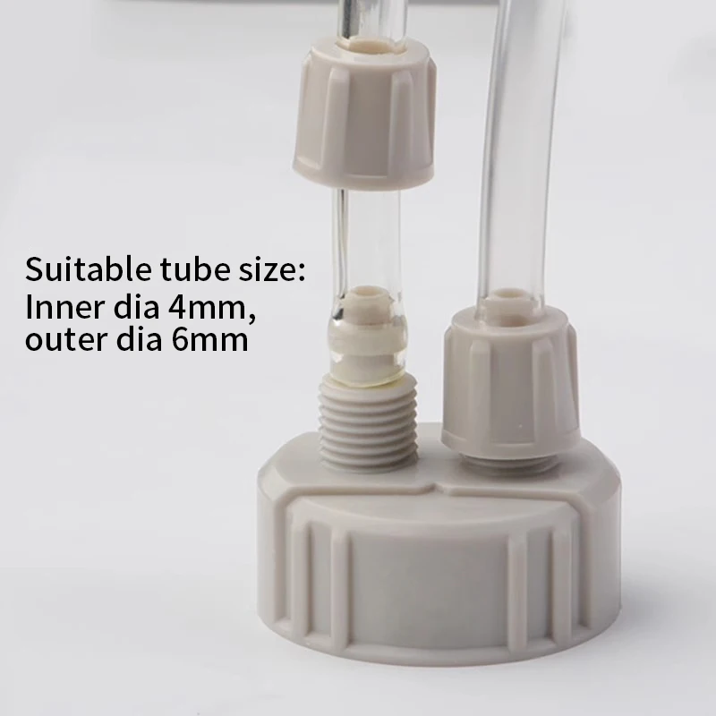 CO2 Generator Diffuser Bottle Cap Aquarium Fish Tank Live Plant DIY Air Diffuser Generator Carbon Dioxide Reactor Accessories