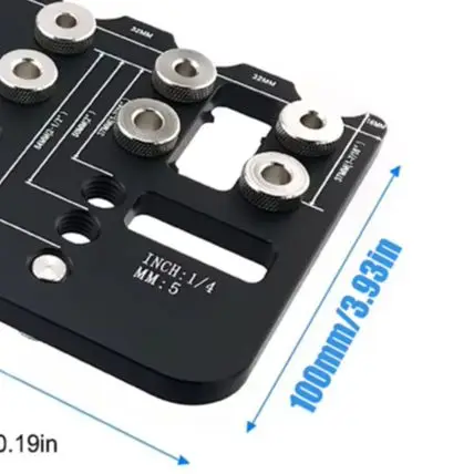 

Aluminum Alloy Pocket Hole Jig Set With Drill Bits For Cabinet Furniture Woodworking Drilling Locator Tool