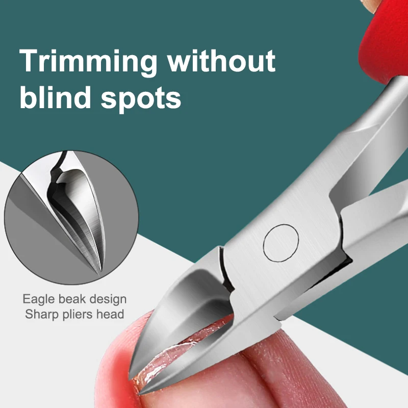 Coupe-ongles diagonale anti-éclaboussures, élimine les peaux mortes, épais, dur, spécial, pointu, pédicure