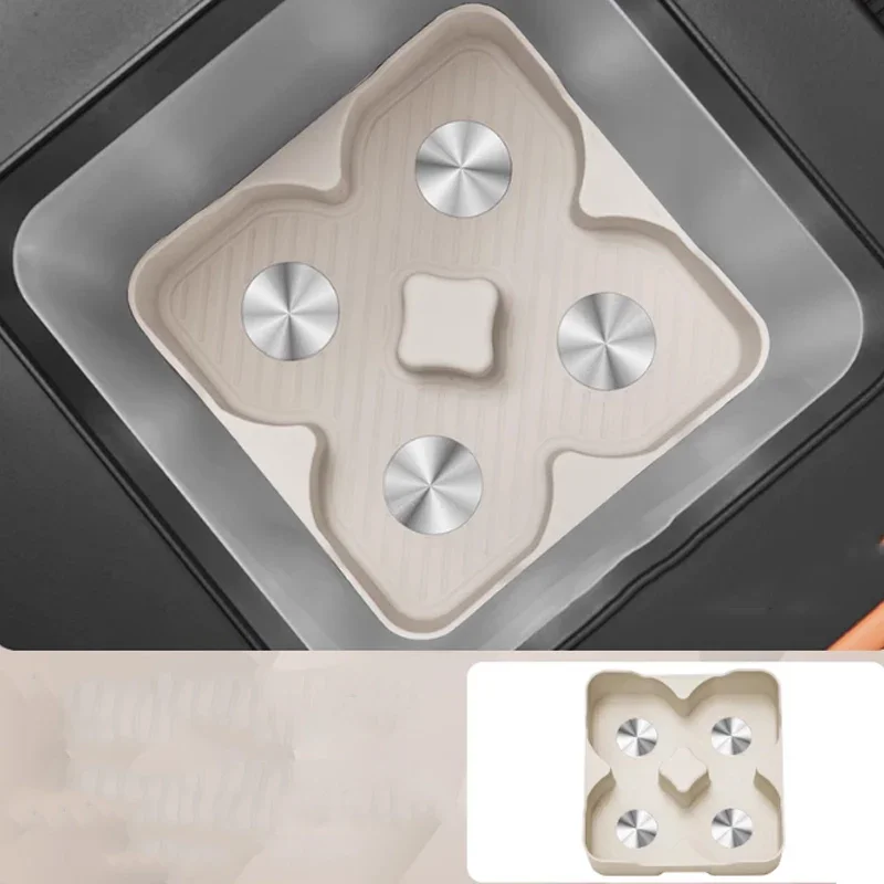 ل BYD ليوبارد 7 2025 2026 حامل كأس الثلاجة بطانة حماية من السيليكون الثلاجة الحد وسادة تعديل أجزاء