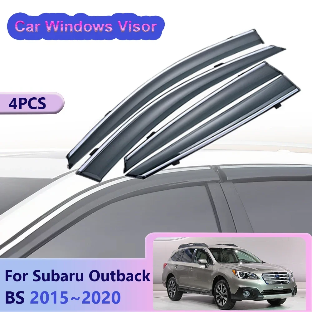 

Window Visor for Subaru Outback BS Legacy 2015~2020 2016 Car Side Vent Smoke Deflector Covers Sun Rain Guard Exterior Accessorie