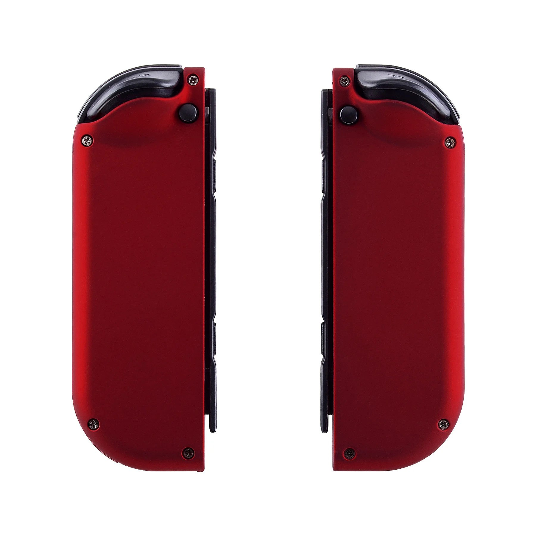 Casing Kerangka Kustom Tombol Set Lengkap untuk Nintendo Switch JoyCon & OLED JoyCon Pengganti Sangat Ketat Warna Merah dengan Sentuhan Lembut