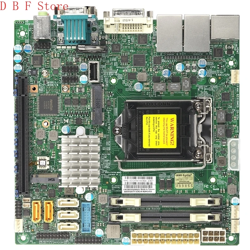 

X11SSV-Q Industrial Package motherboard for Supermicro Single-channel service mini-ITX Core I7 I5 I3 small board Q17 remote mana