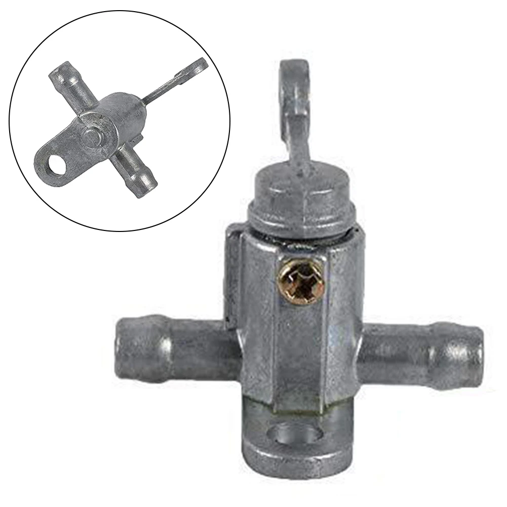 1PC Valve Switch Aluminum Replacement For 8mm Motorcycle Fuel Gas Shut-Off Valve Switch In-line Straight Valve Switch