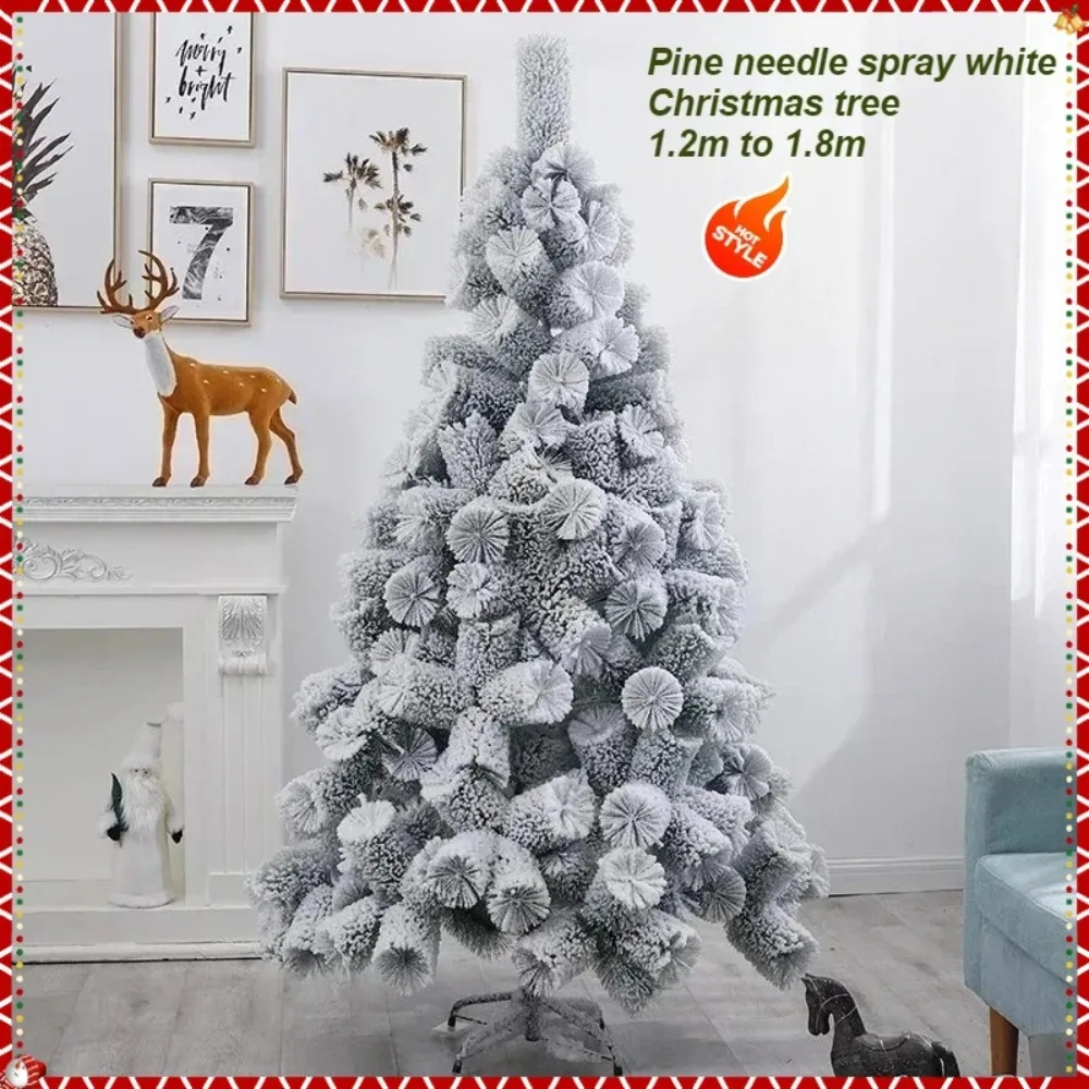 

PVC Artificial Christmas Tree White Pine Needles Encrypted Luxury Snow Cluster Christmas Tree 1.2m to 1.8m Christmas Decorations