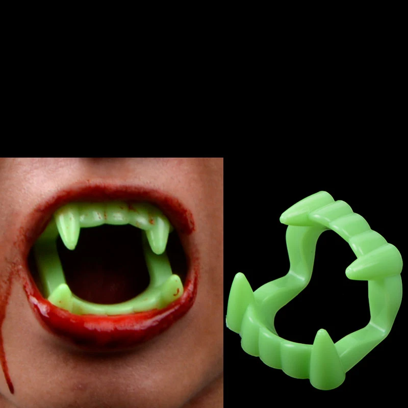 Vampire Cosplay Durable Easy To Use Comfortable Realistic Durable Vampire Fangs Realistic False Teeth For Halloween Halloween