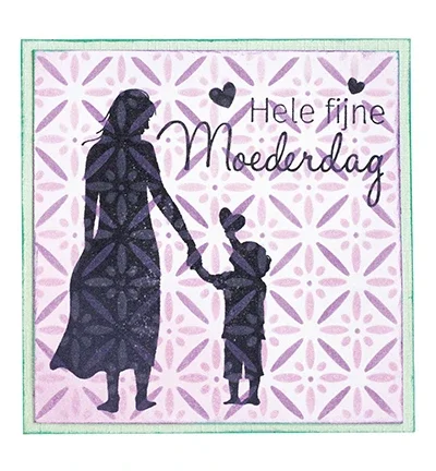Love Composed of Footprints Cutting Stencil and Stamps Scrapbook Diary Decoration Stencil Embossing Template DIY Greeting Card