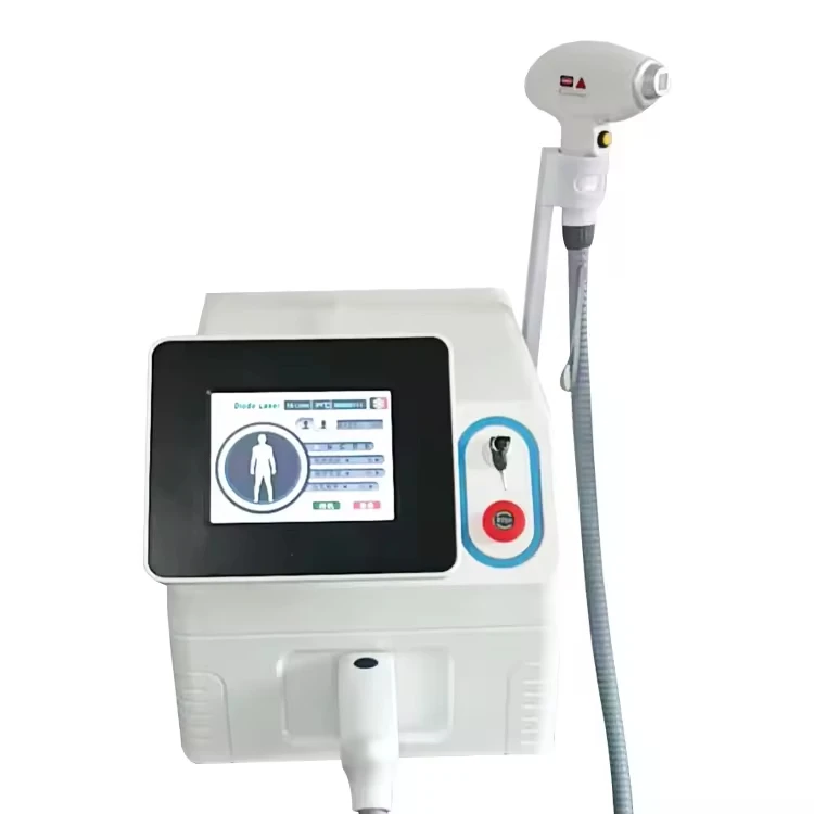 ‌ المهنية المحمولة 808nm ديود إزالة الشعر بالليزر 4000 واط 4 الطول الموجي معتمد طويلة الأمد غير مؤلم مزيل الجسم
