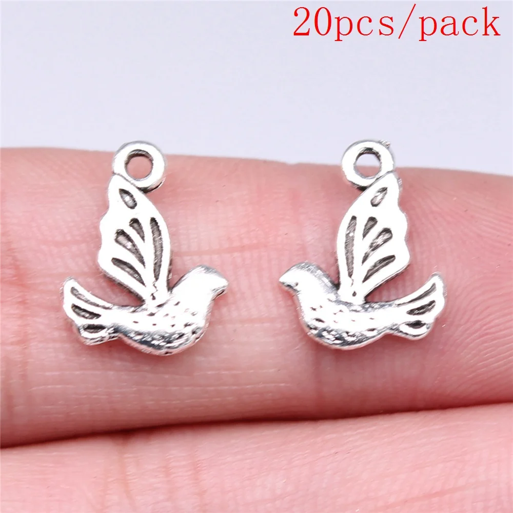 Bulk Charms For Jewelry Making Kit Pendant Diy Jewelry Accessories Hollow Dove Of Peace Charms