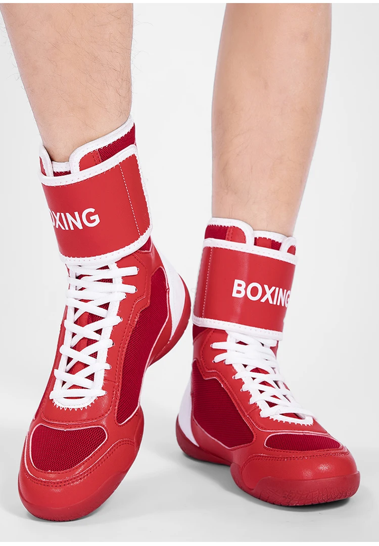 Mens Boxing Boots Quality Fighting Athletic Breathable Fighting Sneakers Casual Slip Resistant Gear Wrestling Boots