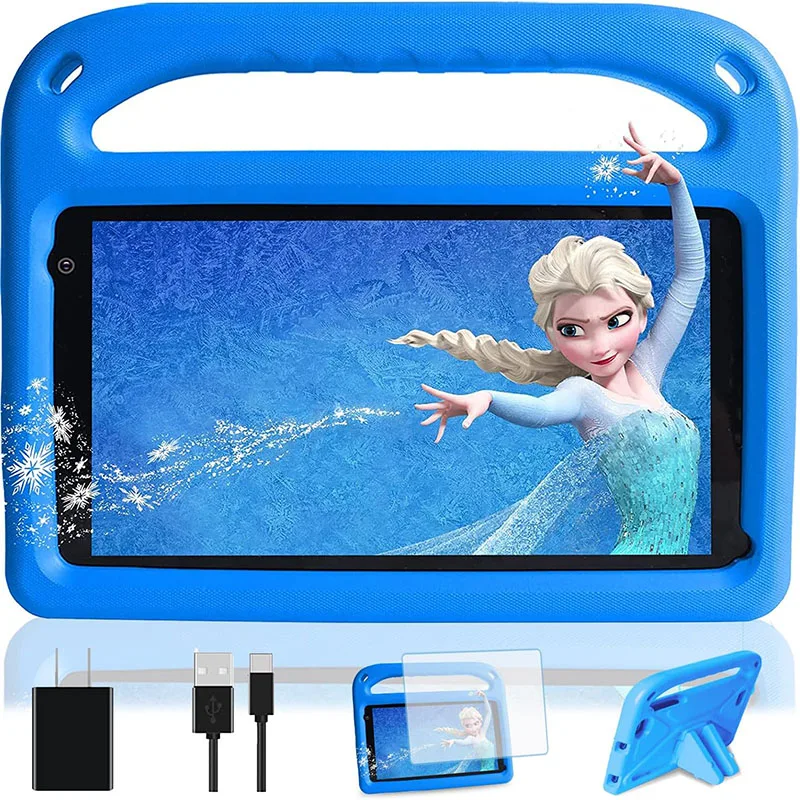 Drop Resistance Case Cover for Tablet Children Thick Foam EVA Back Cover 7 Inch GOODTEL G7 Tablets Sleeve Case Blue